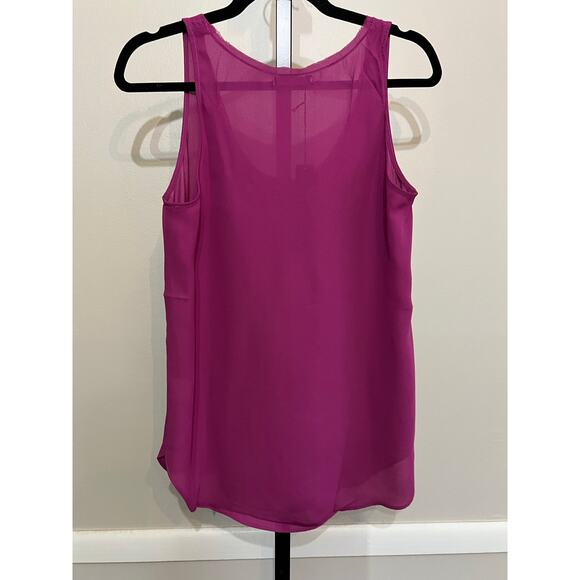 Krisa Revolve Violet Sheer Tunic Tank Top Sleeveless Size S NWT - Picture 2 of 6